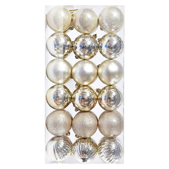 Fauean Pendant 36pcs Shatterproof Christmas Round Sphere Ornaments for Holiday Wedding B
