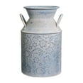 thumbnail image 1 of Fauevav Galvanized Milk Can Antique Retro Vase Metal Planter Rustic Vintage Primitive Flower Holder Farmhouse Country Plant for Home Office Decor, 9.4”, 1 of 8