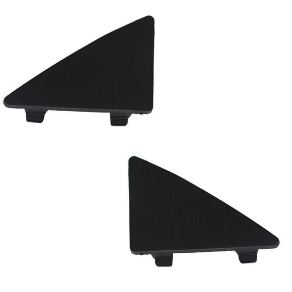 Fauful 2Pcs Front Bumper Lower Grille Triangle Cap Tow Hook Cover For Mazda 3 2014-2016
