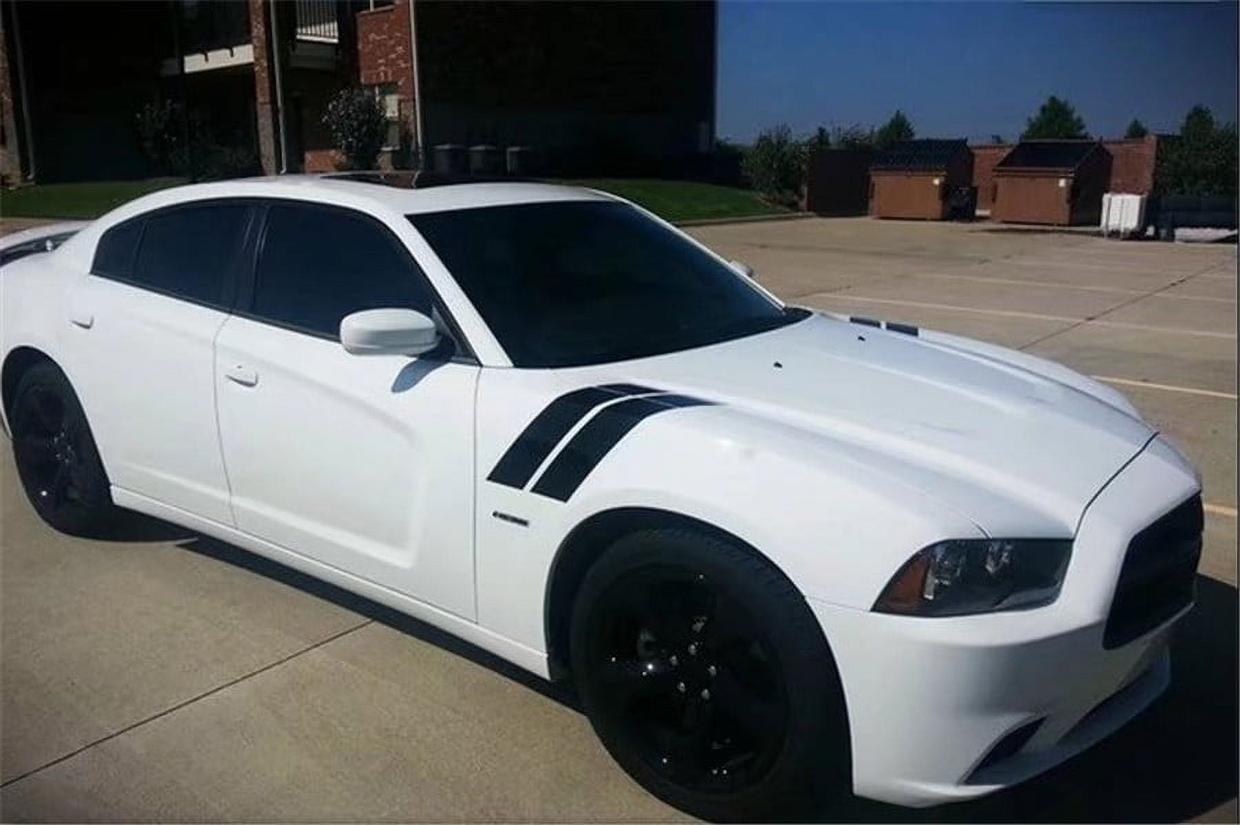 Fauful Pair Car Fender Stripe Hash Mark Stripe Vinyl Decal Sticker ...