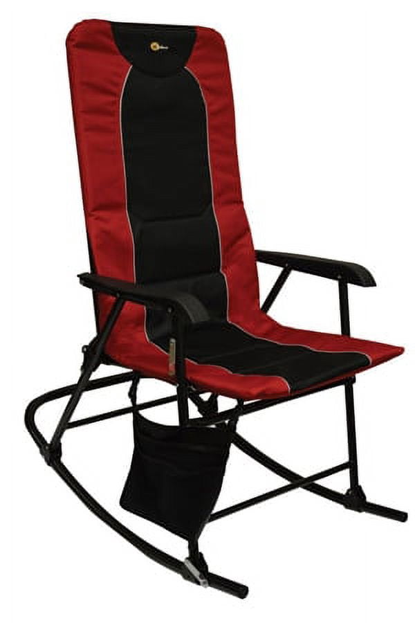 Faulkner 49596 Dakota Folding Rocking Chair - Burgundy/Black - Walmart.com