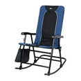 thumbnail image 1 of Faulkner 49598H Dakota Floding Rocking Chair, Blue & Black, 1 of 2