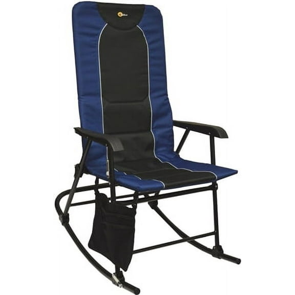 Faulkner 49598H Dakota Folding Rocking Chair - Blue/Black