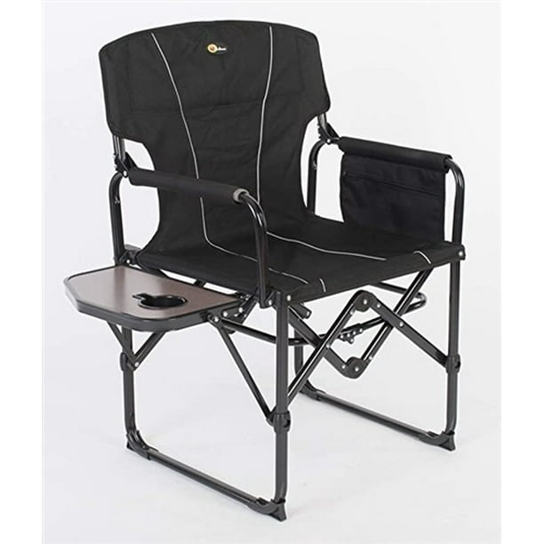 Faulkner 52284 Folding Director Camping Chair Black