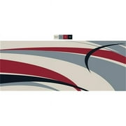 Faulkner 53014 9 x 12 ft. SPX Graphic Patio Mat - Burgundy & Grey