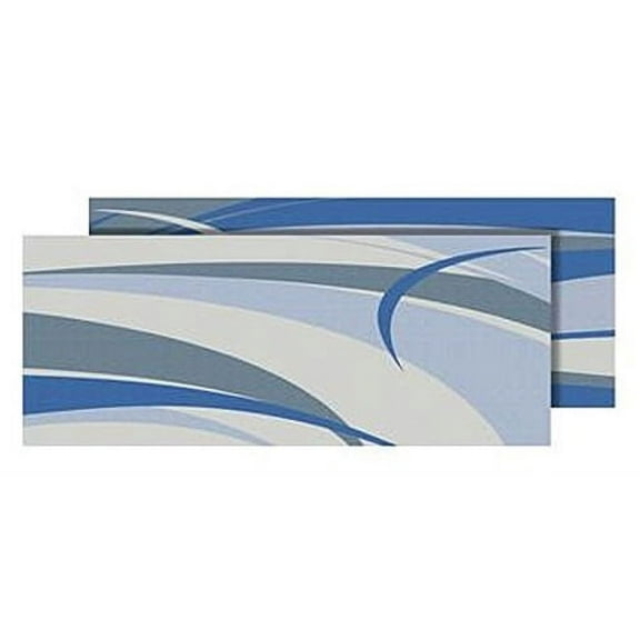 Faulkner 53017 Blue And Gray Rv Patio Mat - 8' X 16'