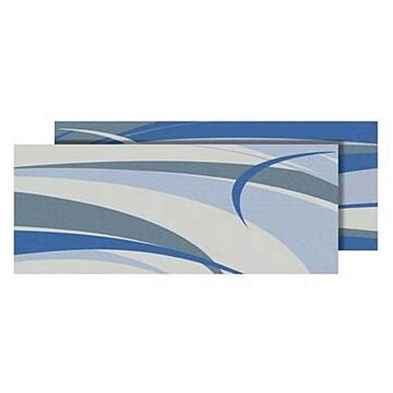 Faulkner 53021 Blue And Gray Rv Patio Mat - 8' X 20'