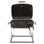 Faulkner FLK-51322 Barbecue Grille with Disposable Bottle Adapter - Black