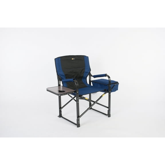Faulkner FLK-49581 El Captain Director Chair with Cooler Bag - Blue