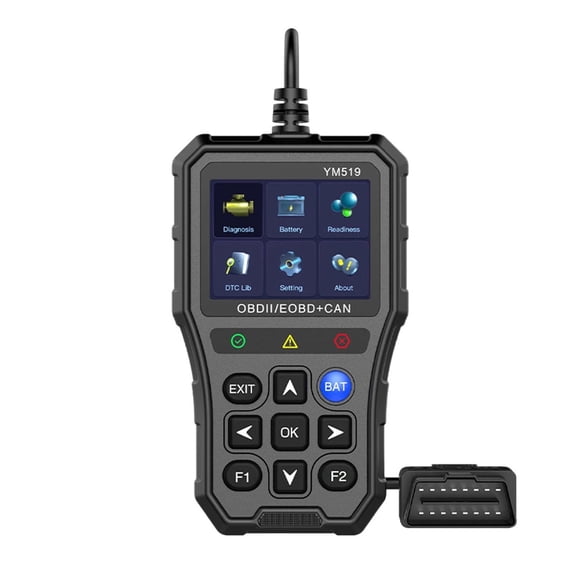 Fault Code Scanner Multi-language Check Engine System Code Reader Car Diagnostic Tool YM519 OBD2 Code Reader Battery Tester ,Easy to Operate