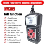 Fault diagnosis instrument,Code - Code Vehicle Car - Code Scanner Kw309 Code Professional Code Car Eryue Car Scanner Eryue Kw309 Code Car Vehicle Can Scanner Kw309 Can Scan Ktoo Black