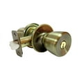 thumbnail image 1 of Faultless Tulip Antique Brass Entry Knobs Right Handed, 1 of 2