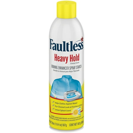 1014649 HEAVY STARCH LEMON 20OZ Faultless Lemon Scent Heavy Starch Spray 20 oz ,(Pack of 12)