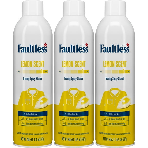 Faultless Lemon Ironing Spray Starch (3 Pack)