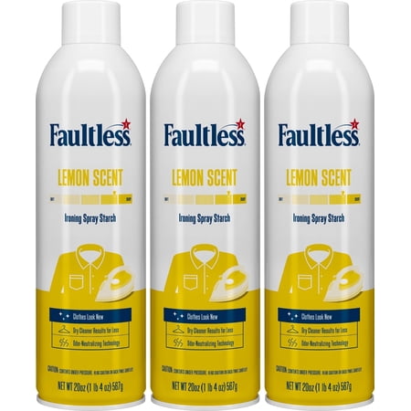 Faultless Lemon Ironing Spray Starch (3 Pack)