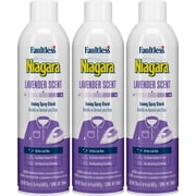 Faultless Niagara Lavender Scent Ironing Spray Starch 3 Pack