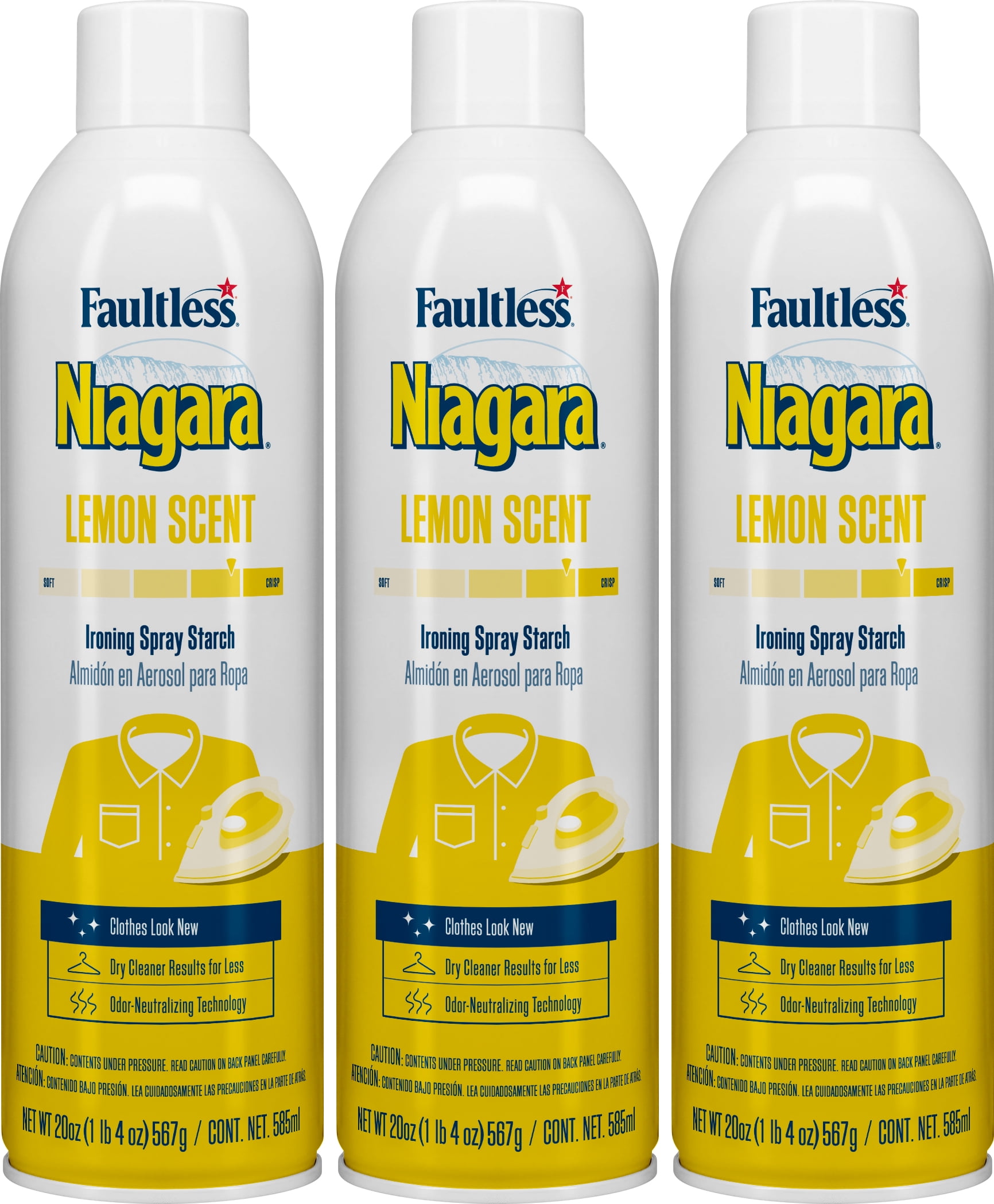 Faultless Niagara Lemon Scent Ironing Spray Starch 