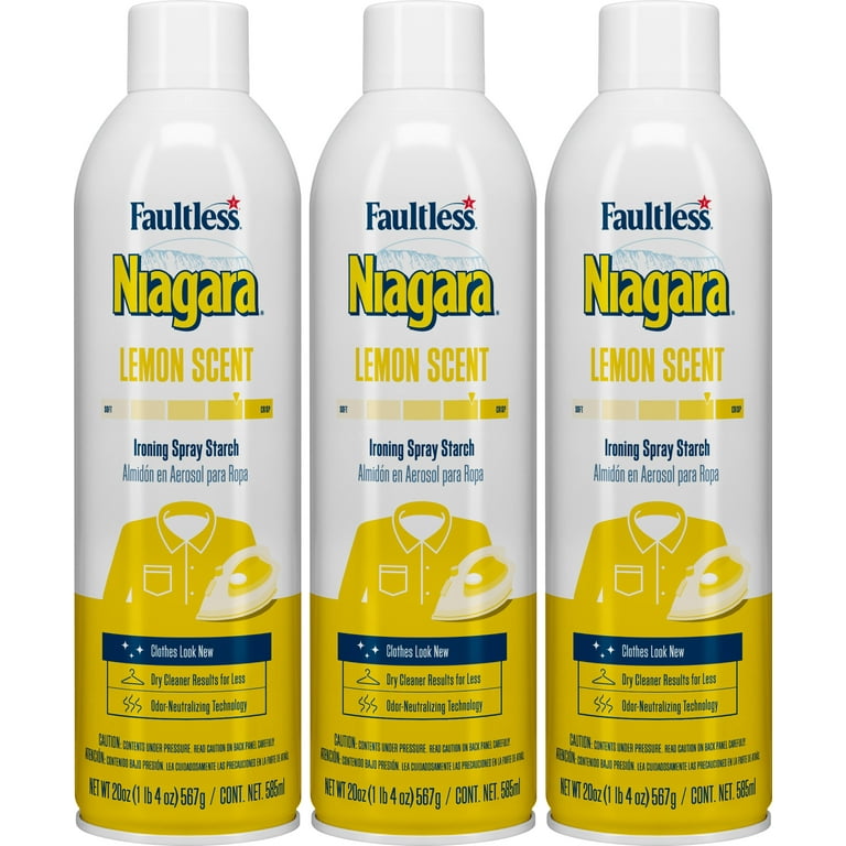 Faultless Niagara Lavender Scent Ironing Spray Starch 20 Oz, Laundry  Detergent