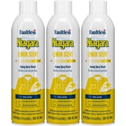 Faultless Niagara Lemon Scent Ironing Spray Starch 20oz 3pk