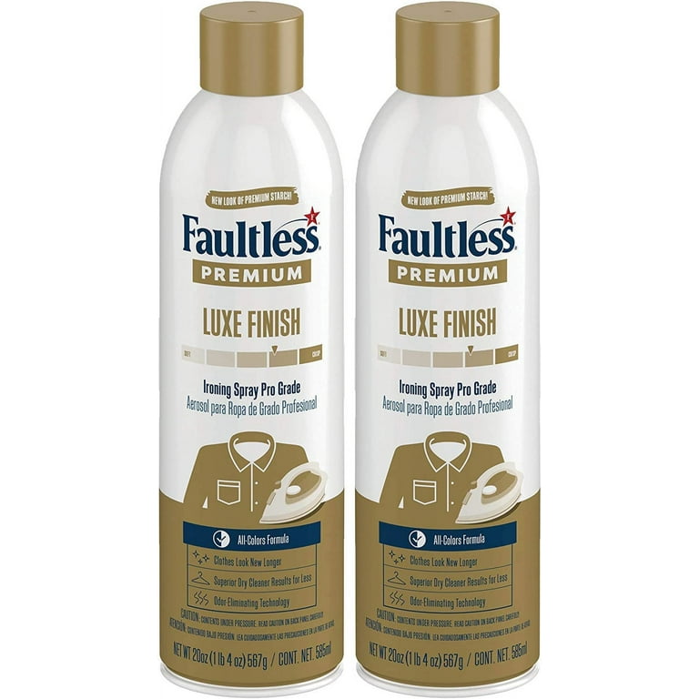 Faultless Premium Luxe Spray Starch (20 Oz, 2 Pack) Spray Starch