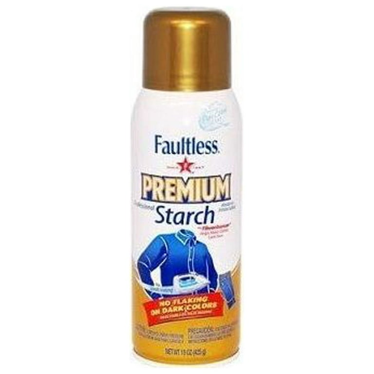 Faultless Premium Spray Starch 15 oz Cans (Pack of 2) 