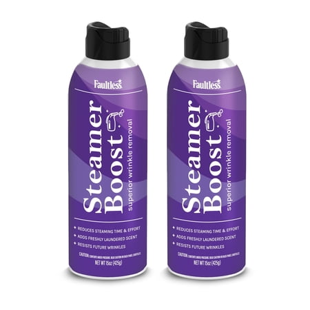 Faultless Steamer Boost Spray - Superior Wrinkle Releaser (2 Pack)