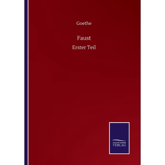 Faust: Erster Teil German Edition Paperback 3752516607 9783752516609 Goethe