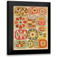 thumbnail image 1 of Faust, Richard 20x24 Black Modern Framed Museum Art Print Titled - Floral Retro 1, 1 of 5