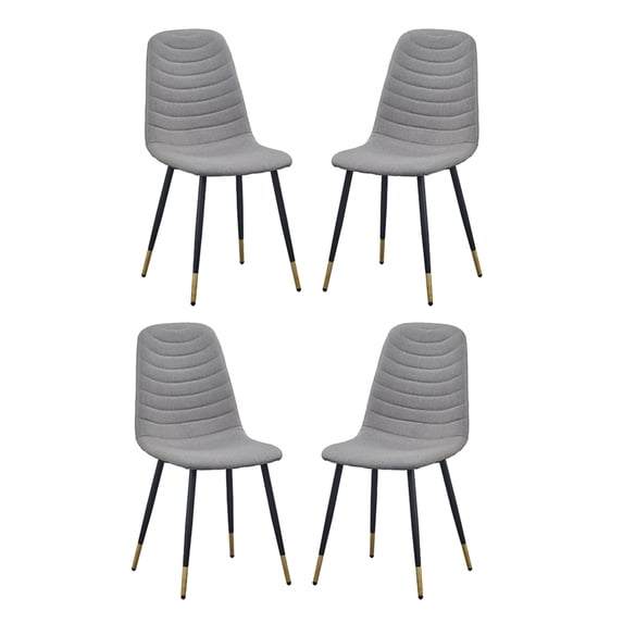 Fausta Dining Chair - Set of 4 - 17.5" x 21.5" x 36" - Gray