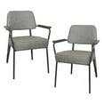 thumbnail image 1 of Fauteuil Direction Accent Chair Set, Gray - 2 Piece, 1 of 1