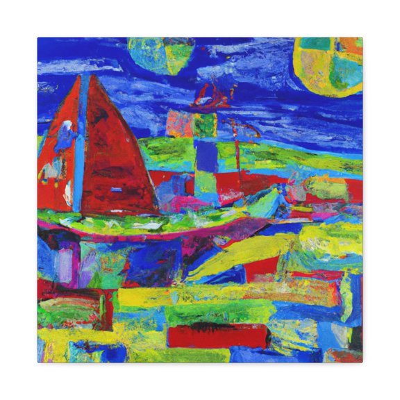 Fauvism Nautical Chart - Canvas