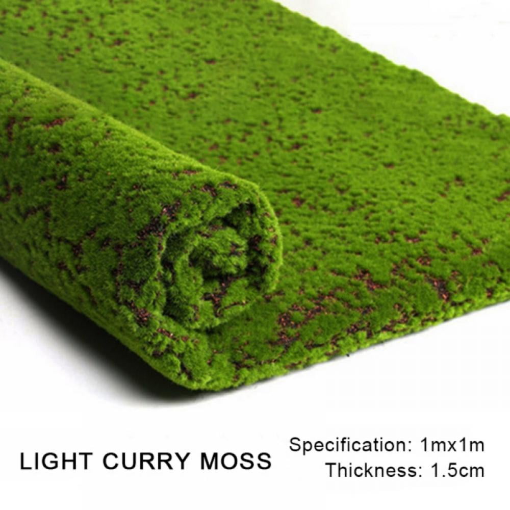 Aoisavch Artificial Moss Moss Carpet, DIY Fake Green Plants Faux Moss for  Grass Garden Wall Living Room Decor Supplies, 8 Styles (Color : B, Size 