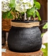 thumbnail image 1 of Faux Bamboo Woven Cement Planter, 1 of 13