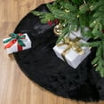 thumbnail image 1 of Northlight Faux Black Sable Fur Christmas Tree Skirt - 48", 1 of 7