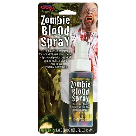 Faux Blood Spray Halloween Makeup by Fun World