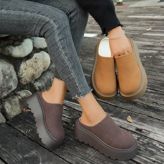 Faux Bread Slippers For Women Men Cute Fluffy Animal Slippers Warm Winter Wear Home Cozy Furry Soft Indoor Kawaii Shoes Brown 39