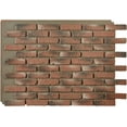 Faux Brick 3D Textured Wall Panel Old Medford Brick 47"L x 32"H x 1