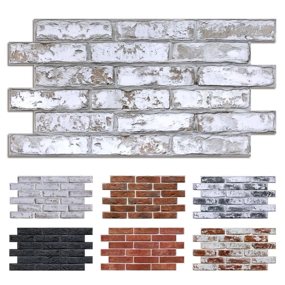 Faux Brick 3D Wall Panels Large Brick-E-1 1 Count
