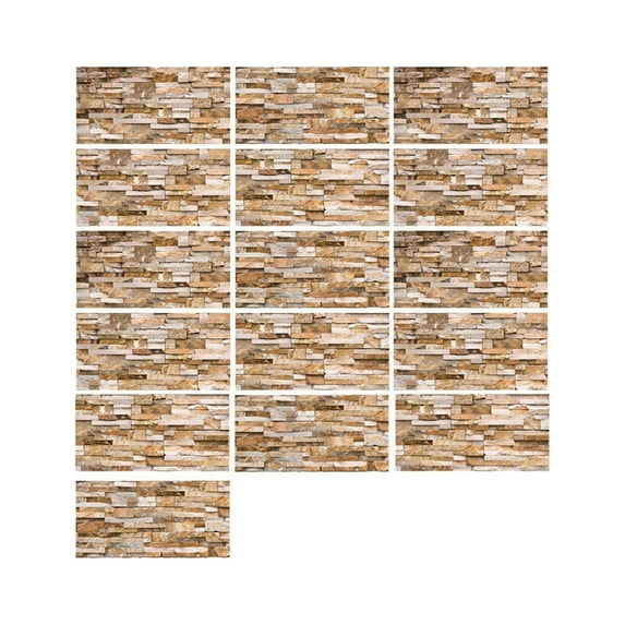 Faux Brick 3D Wall Panels Peel and Stick in Red Brown, Self Adhesive Waterproof Foam Wallpaper for Bedroom, Bathroom, Kitchen