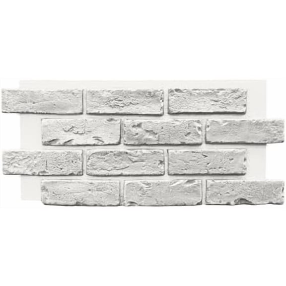 Faux Brick Half Panel 22.25" x 11.25" in White for Do It Yourself Friendly Home Improvement Projects$$Tools & Hardware Other
