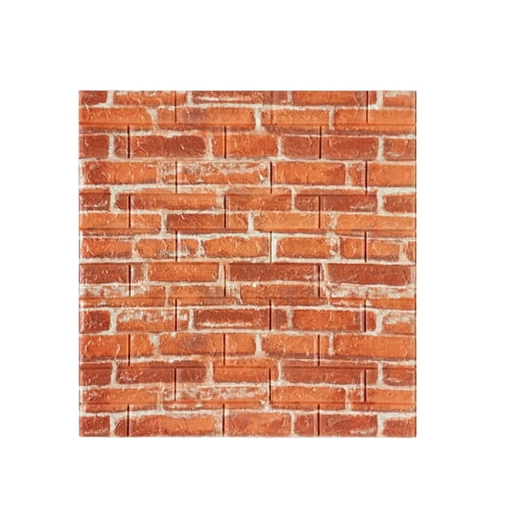 Faux Brick Wall Panels, 3D Wall Panels PeelandStick, 24X36 In, Foam Core, Heat Insulation, Bathroom Update, Gray Tone, 1 Pc