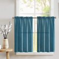 thumbnail image 1 of Faux Burlap Café Tier Curtains Window Treatment Kitchen Home Décor, 1 of 2