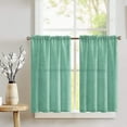 thumbnail image 1 of Faux Burlap Café Tier Curtains Window Treatment Kitchen Home Décor, 1 of 2