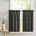 thumbnail image 1 of Faux Burlap Café Tier Curtains Window Treatment Kitchen Home Décor, 1 of 2