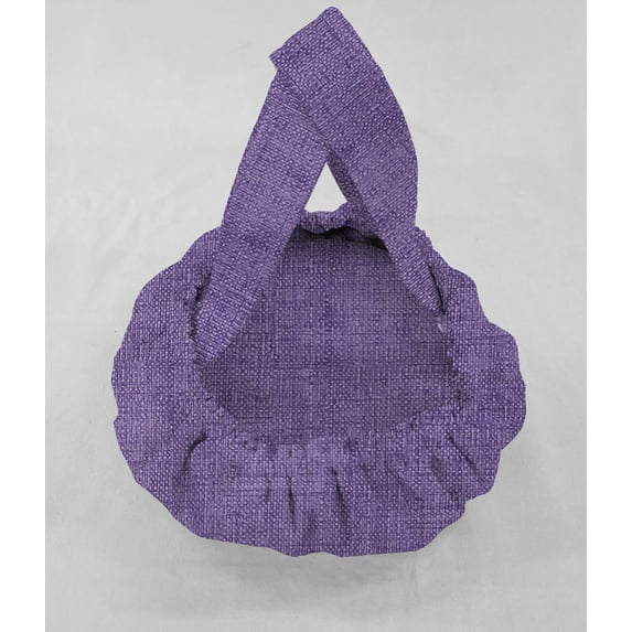 Faux Burlap Casserole Baking Pan or Pie Plate Cozy and Carrier by Penny's Needful Things (Pie Plate/Small Casserole Carrier) (Purple)