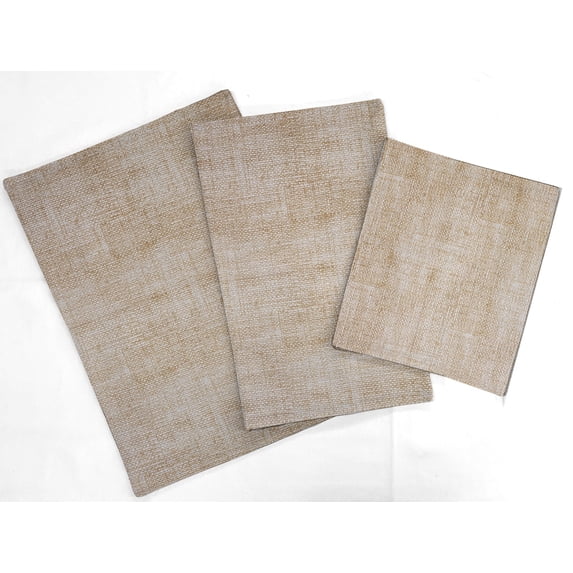 Faux Burlap Countertop Appliance Slider Mats by Penny's Needful Things (Taupe) Medium