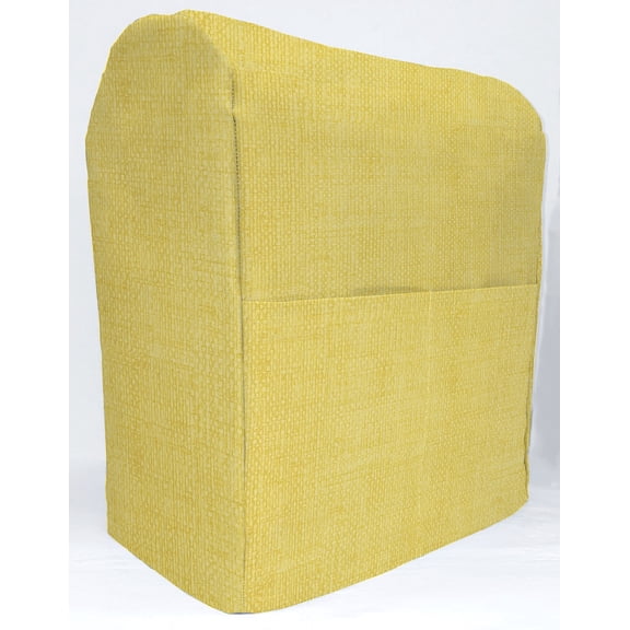 Faux Burlap Cover Compatible with Hamilton Beach 4 Quart 7 Speed Tilt Head Stand Mixer by Penny's Needful Things (Yellow)
