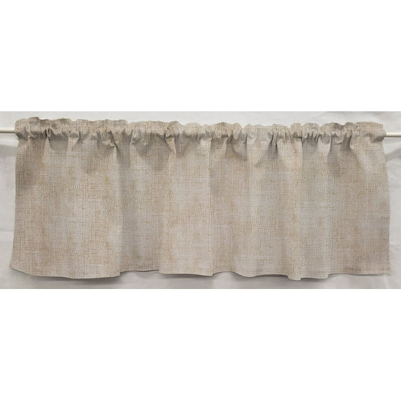 Faux Burlap Curtain Panels by Penny's Needful Things (Set of 2) 45 Inch Long LINED (Taupe)