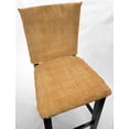 thumbnail image 1 of Faux Burlap Dining Room Chair Back Covers or Seat Covers by Penny's Needful Things (Chair Back Cover Only) (17 W x 14 H CHAIR BACK) (Orange), 1 of 5