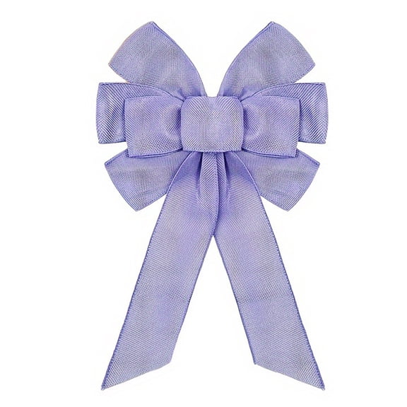 Faux Burlap Ribbon Bows Farmhouses Wreath Bows for Outdoor Indoor Front Door Home Decorations Tree Toppers Bowknot